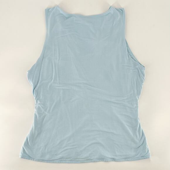 WHBM light blue twist front sleeveless top White House Black Market - Picture 3 of 7